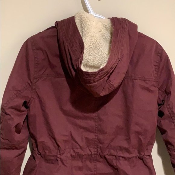 American Eagle Maroon Parka - Women’s Size XS - Picture 5 of 5